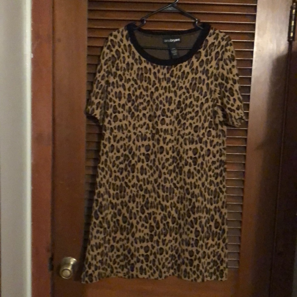 Lane Bryant leopard dress 14/16 knit